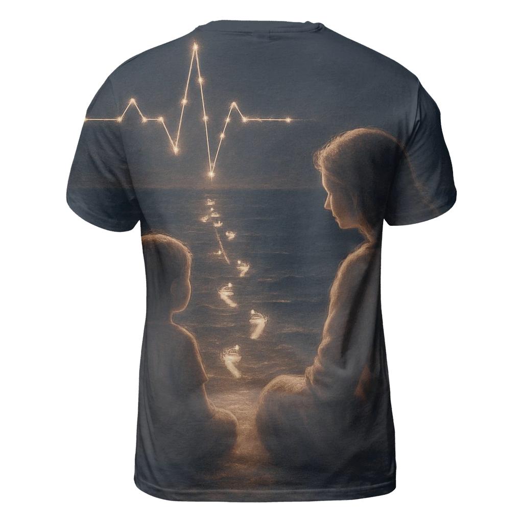The Heartbeat Map A Mother Draws Before We Can Walk vibrant all-over design tees