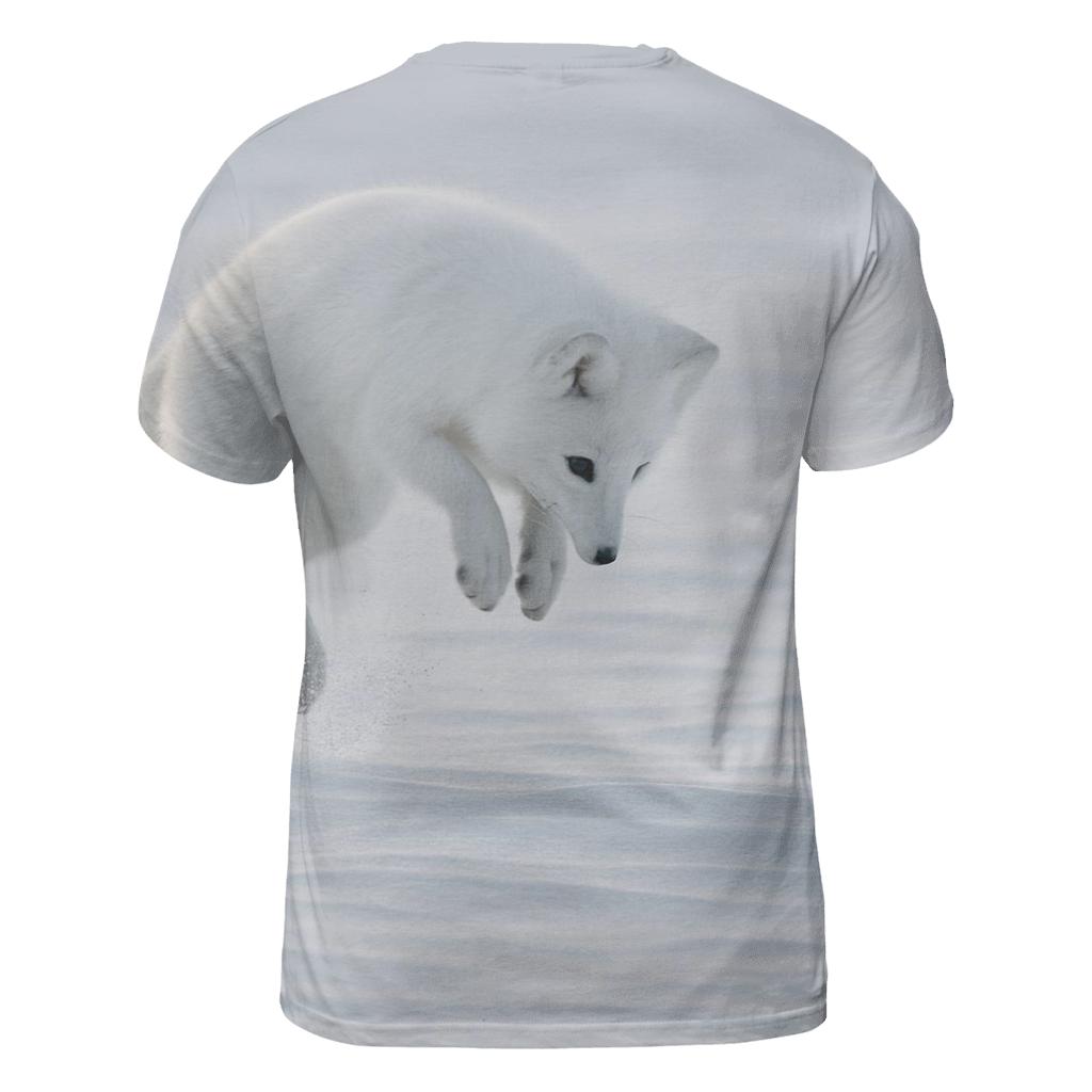 Tundra Pounce Arctic Fox trendy printed shirt styles