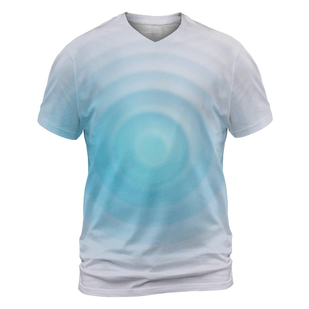 Polar Dawn Ripple Gradient personalized full print shirts