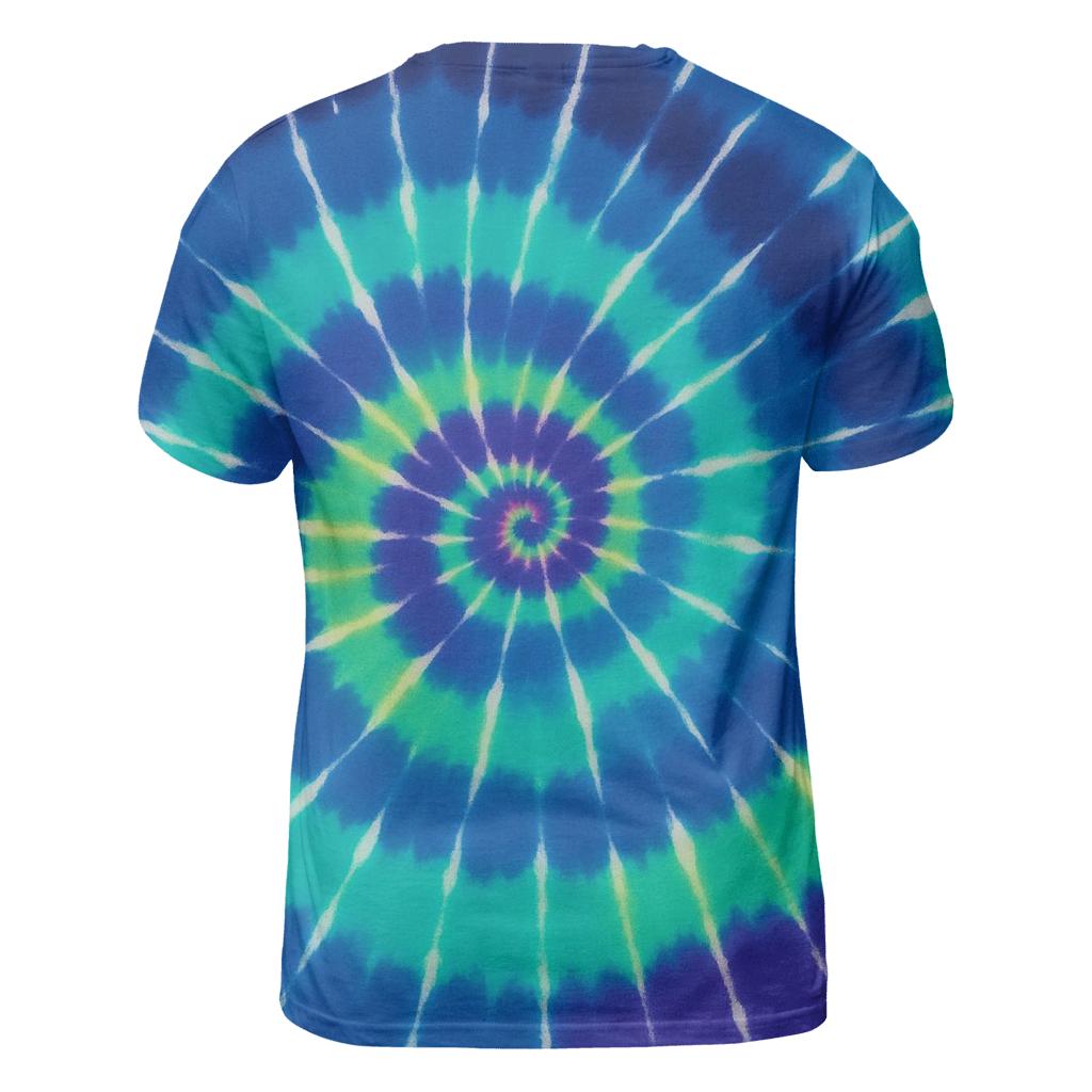 Aurora Spiral Overdye Nebula Whorl creative print fashion shirts