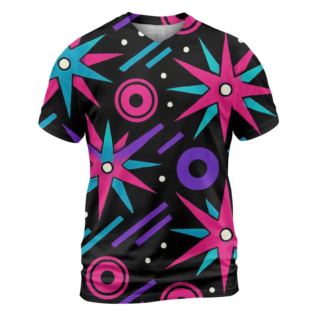 Roller Rink Starburst Tiles custom all-over print shirts