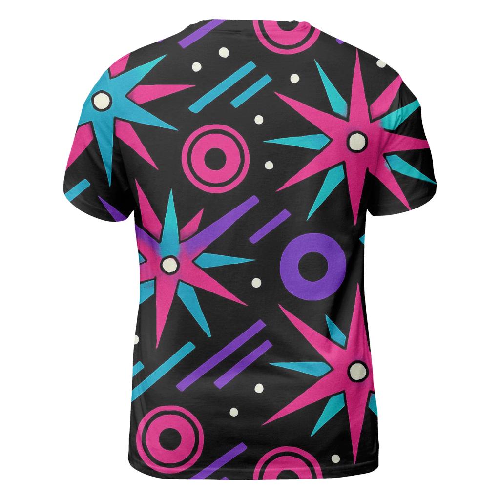 Roller Rink Starburst Tiles custom all-over print shirts