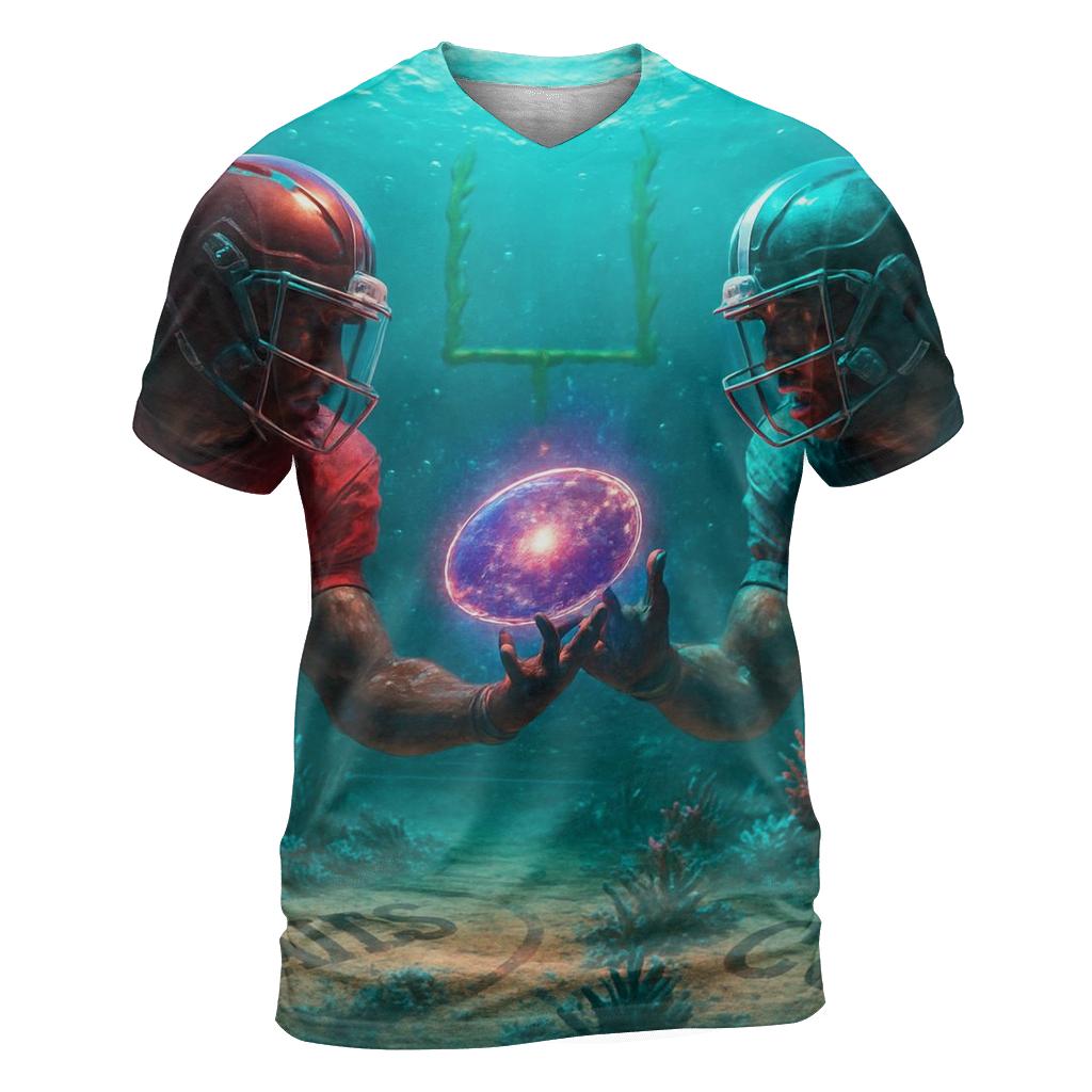 Deep Reef Showdown Braves Versus Cubs unique graphic print tees