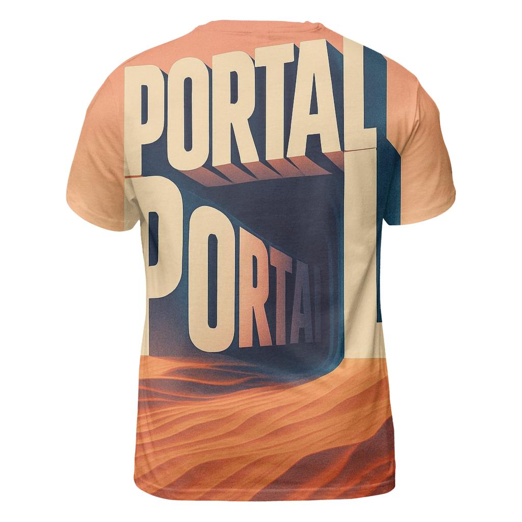 Desert Mirage Typography Portal personalized full print shirts