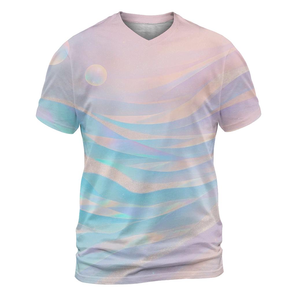 Opaline Prism Tides unique graphic print tees
