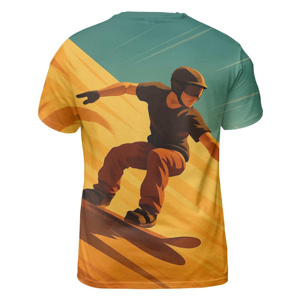 Desert Dunes Sandboard Carve creative print fashion shirts
