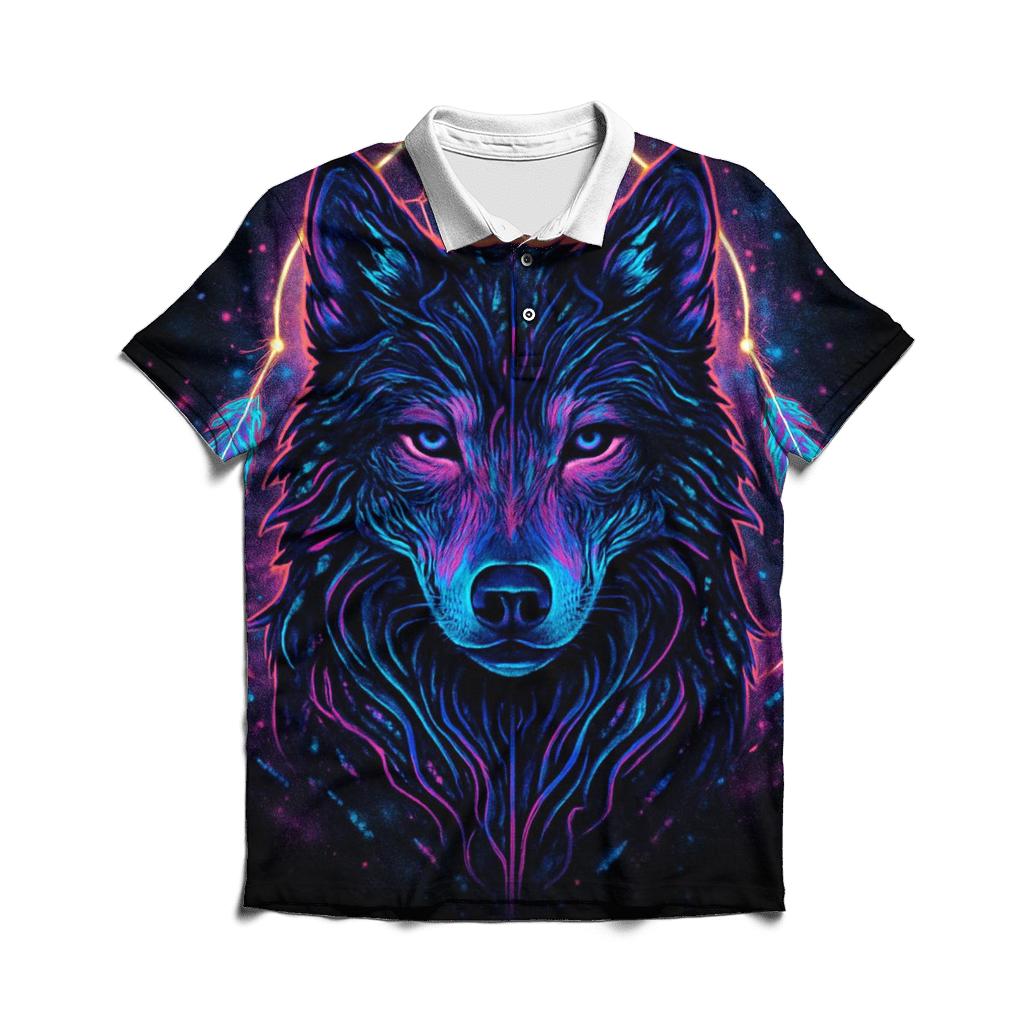 Neon Dreamcatcher Starwolf stylish collar polo tees