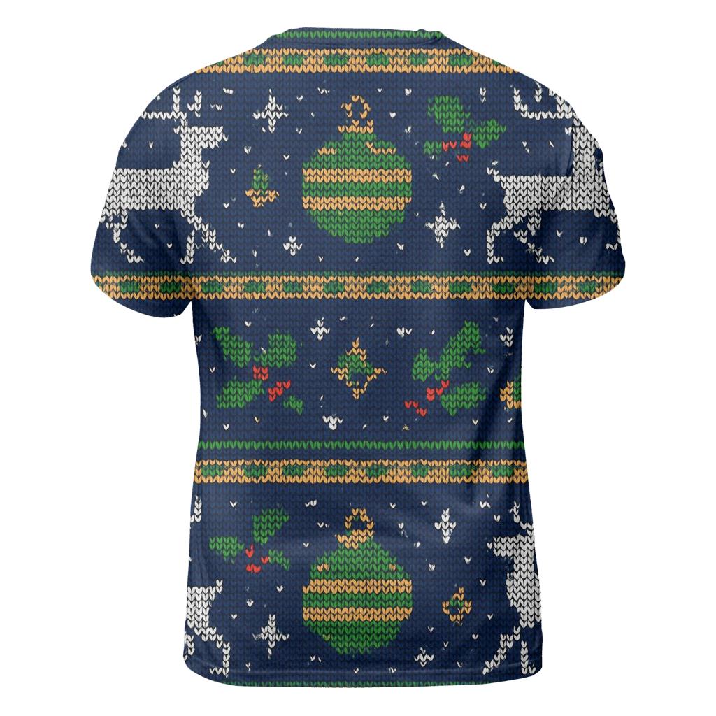 Reindeer Constellation Fair Isle Panel Design statement graphic shirts