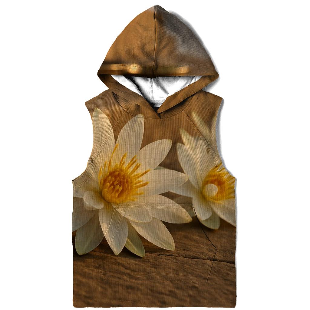 Ganges Water Lily Offerings Drying On A Stone Ghat graphic hoodies