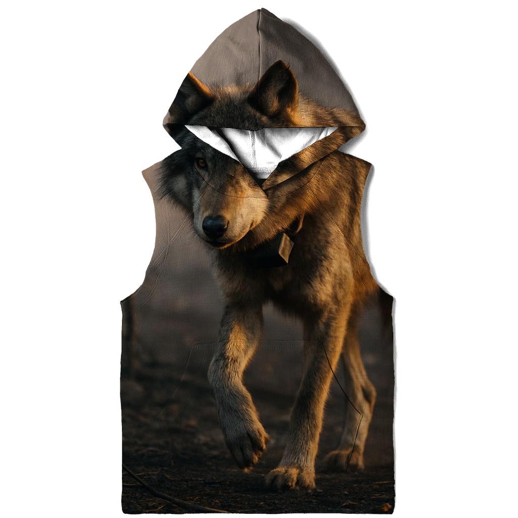 Telemetry Wolf In Boreal Burn Scar printed hoodies