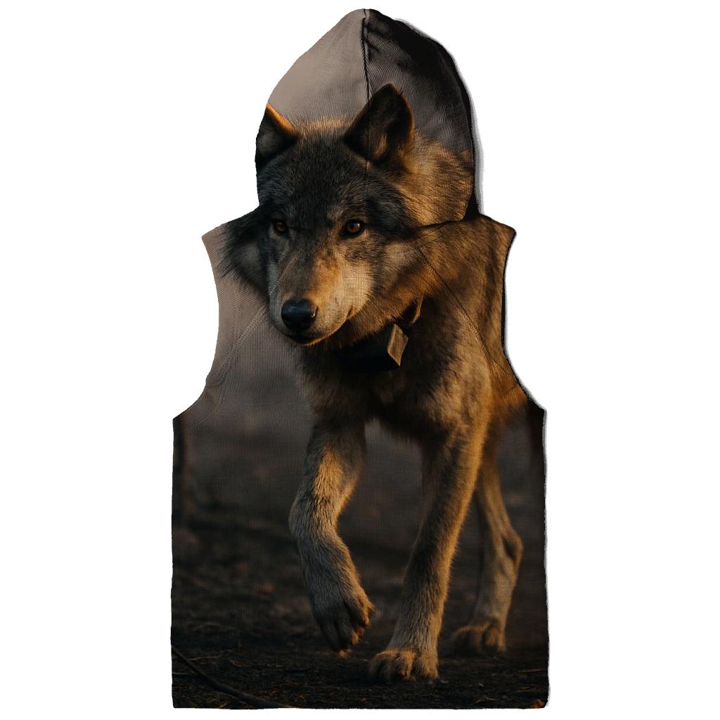 Telemetry Wolf In Boreal Burn Scar printed hoodies