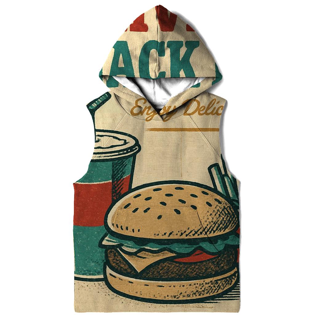 Weathered 1950s Drive In Snack Bar Menu Poster embroidered hoodies