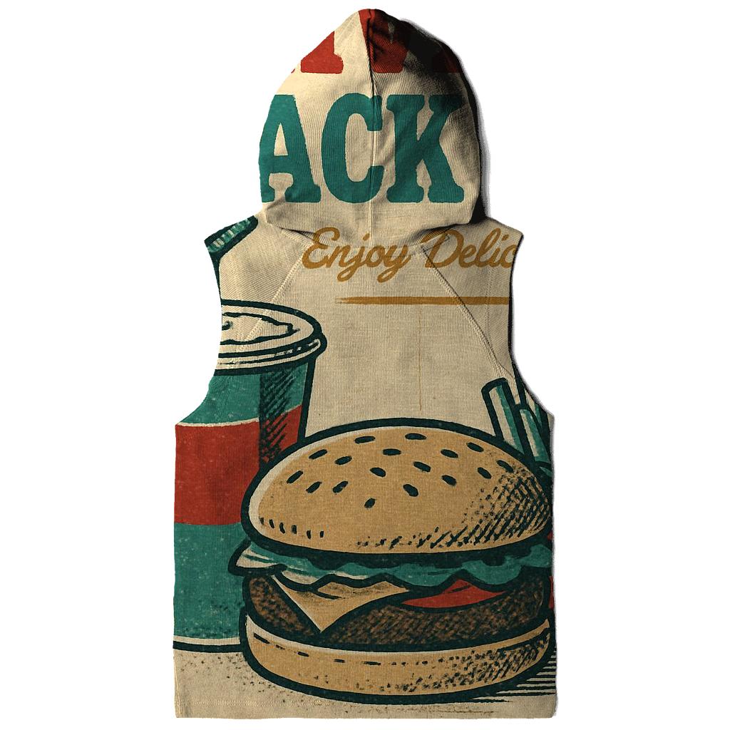 Weathered 1950s Drive In Snack Bar Menu Poster embroidered hoodies