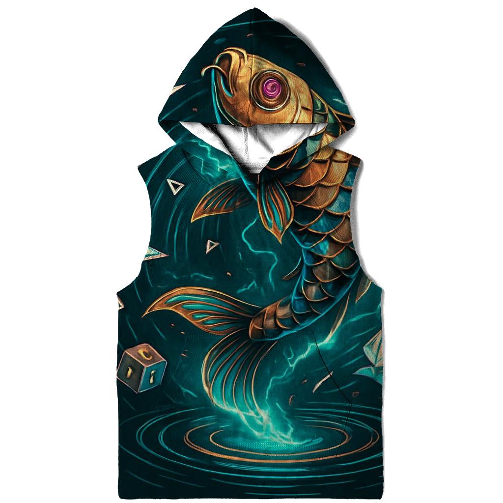 Clockwork Koi Cyclone premium hoodies