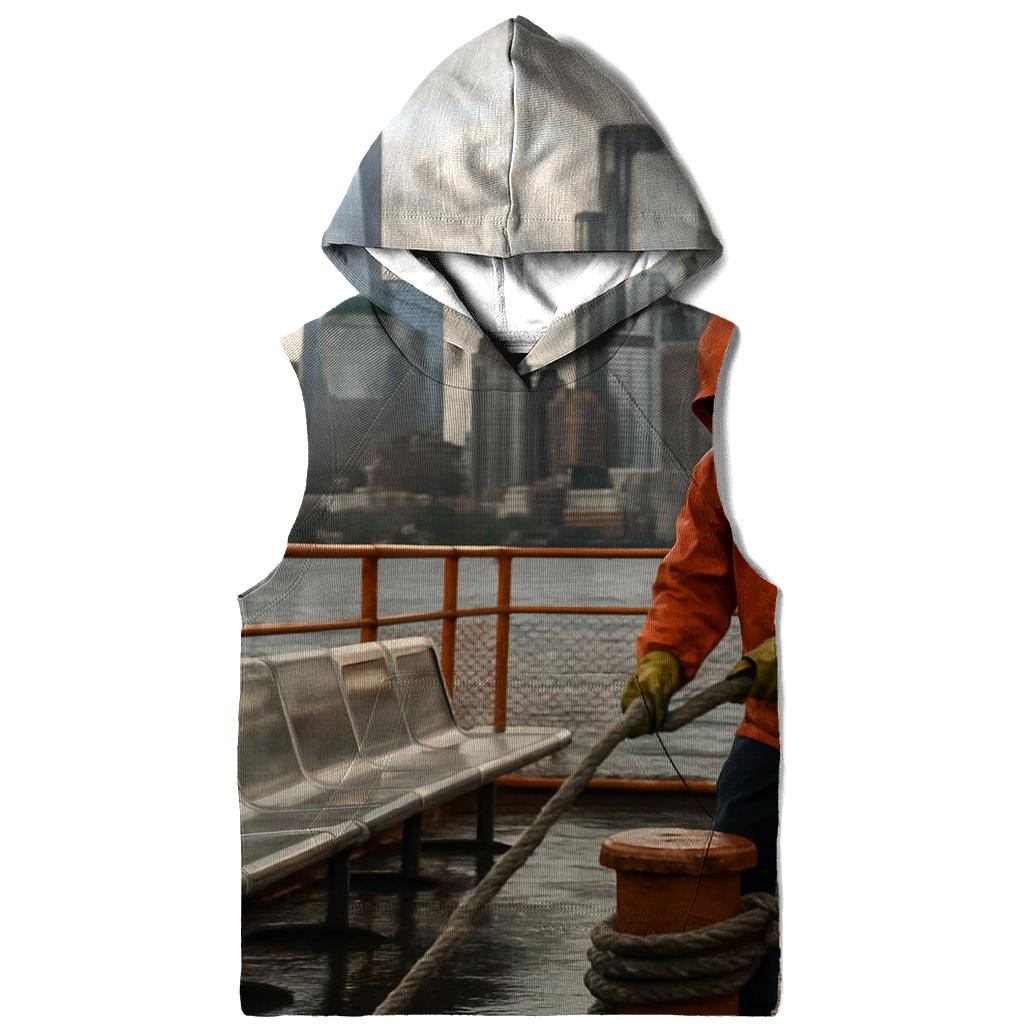 Downtown Manhattan After Rain From A Staten Island Ferry Deck zip-up hoodies