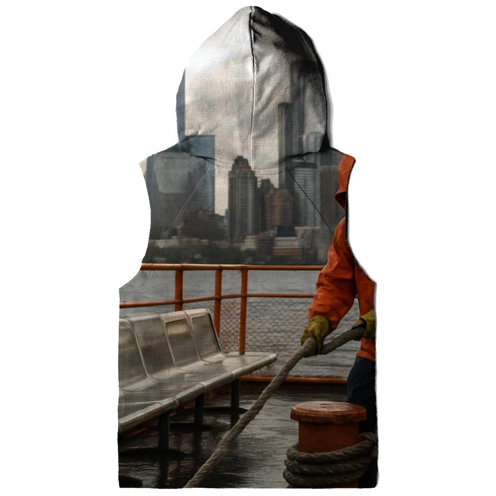 Downtown Manhattan After Rain From A Staten Island Ferry Deck zip-up hoodies