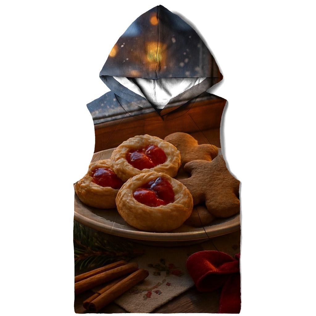 Sugarplum Village Window On A Snowy Night hoodie designs