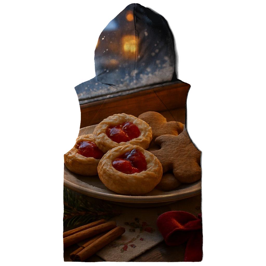 Sugarplum Village Window On A Snowy Night hoodie designs