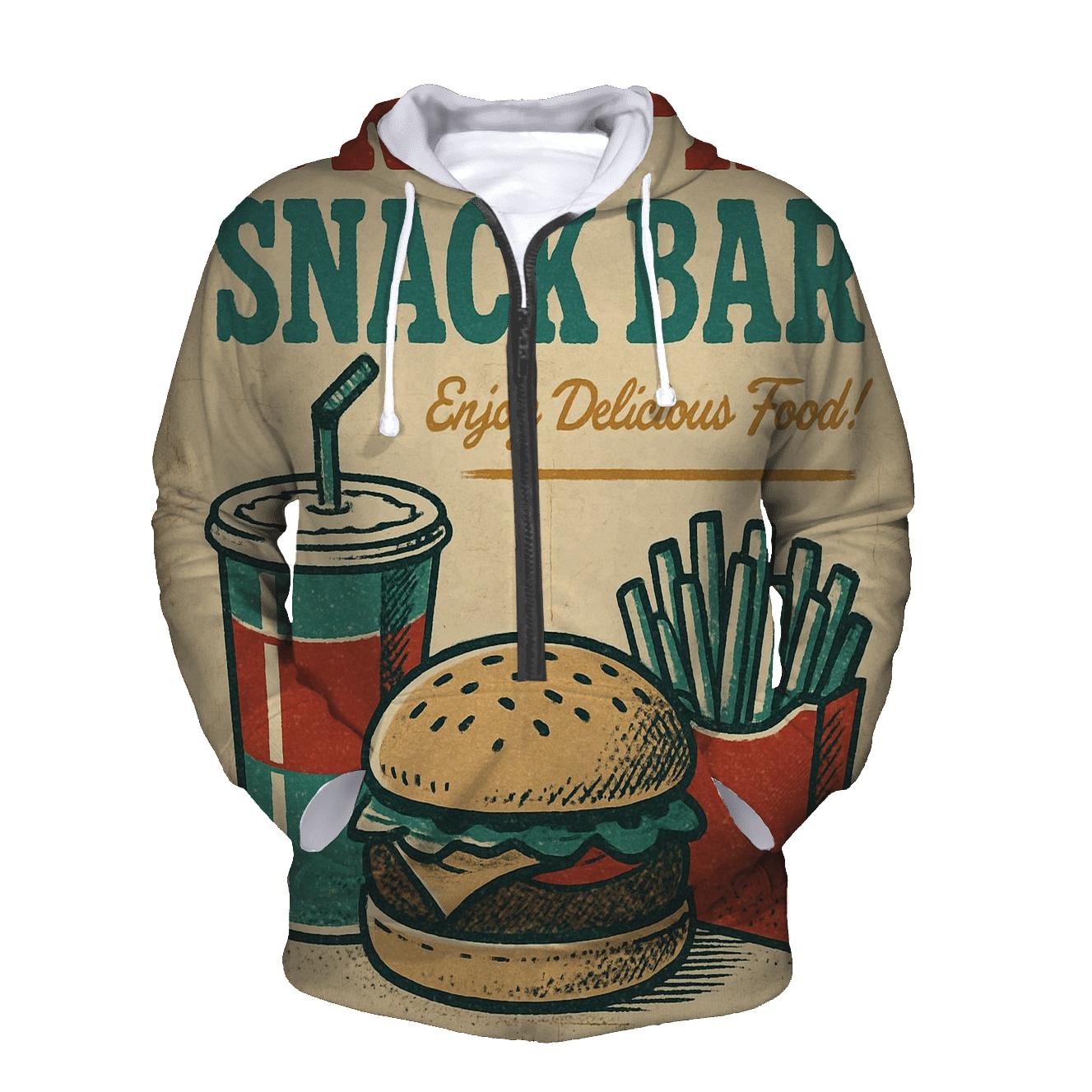 Weathered 1950s Drive In Snack Bar Menu Poster hoodie trends