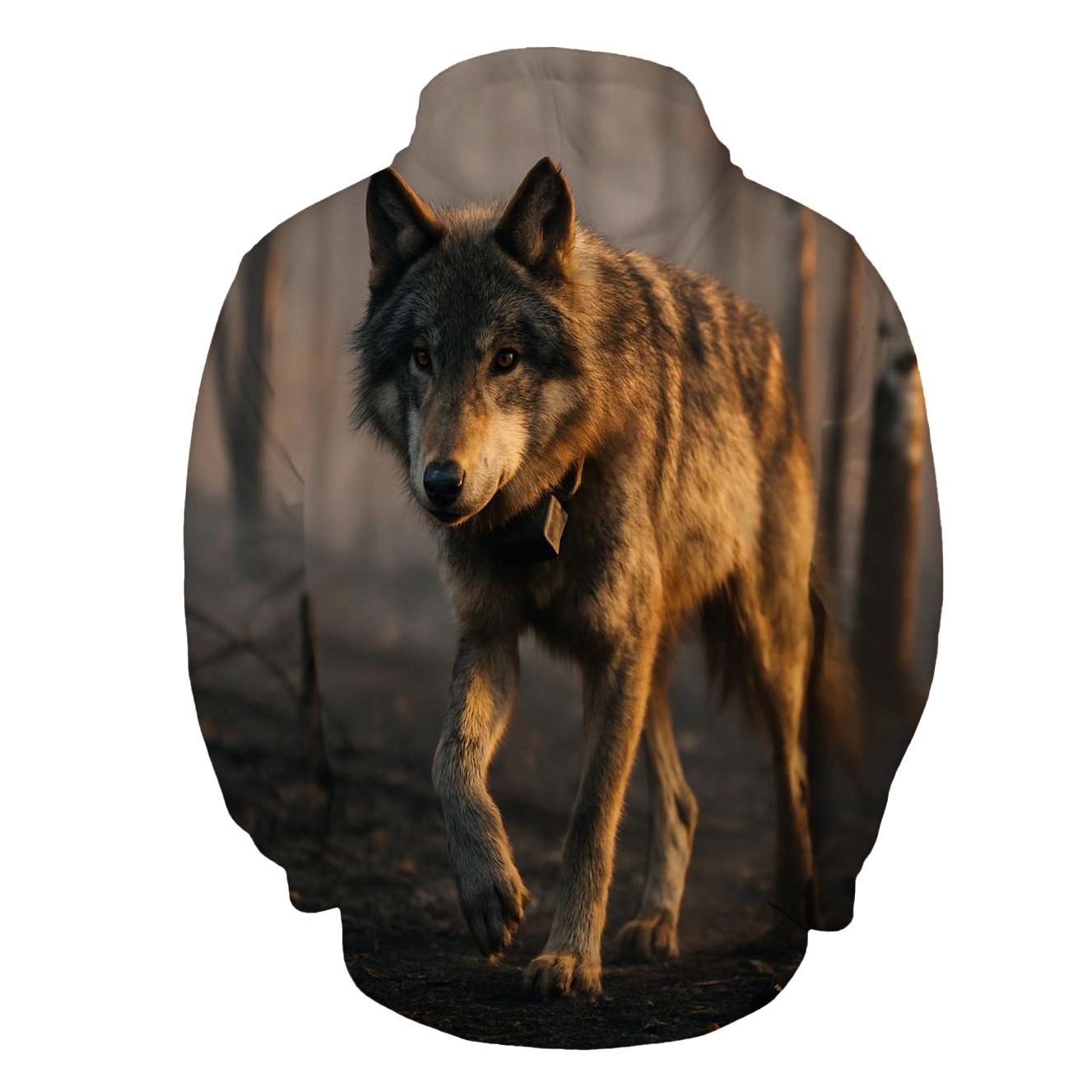 Telemetry Wolf In Boreal Burn Scar hoodie styles