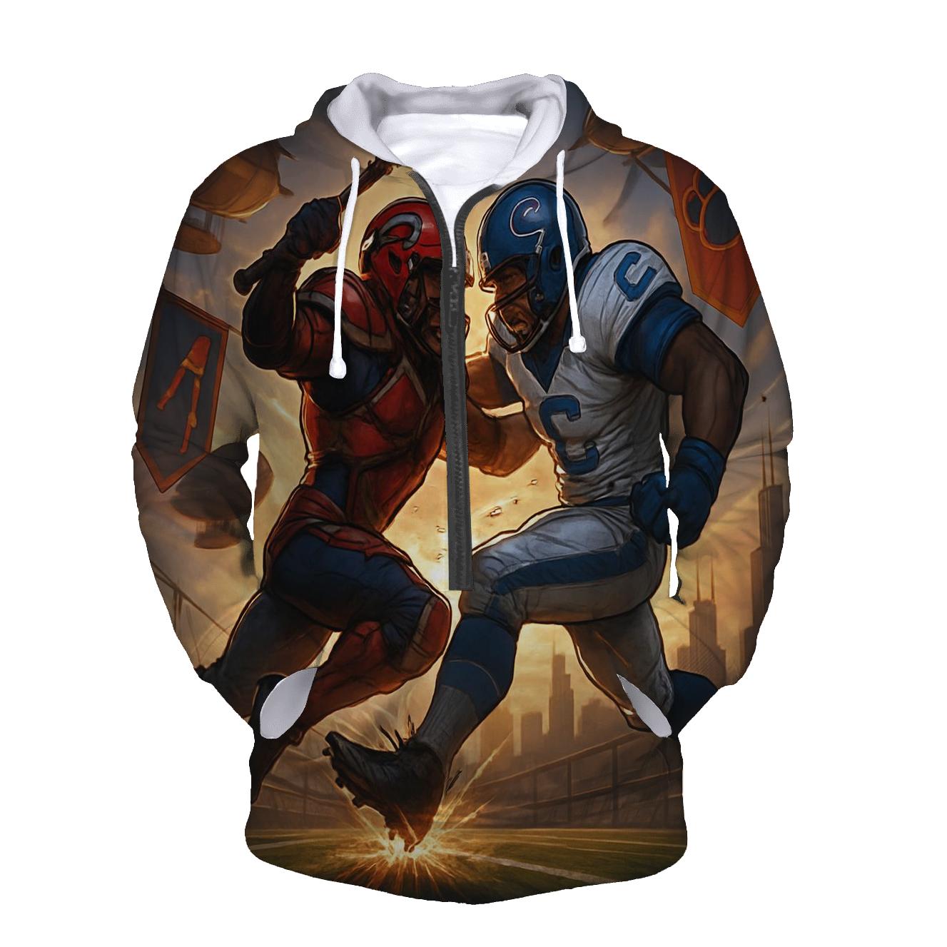 Skyrail Gridiron Duel Braves Versus Cubs designer hoodies