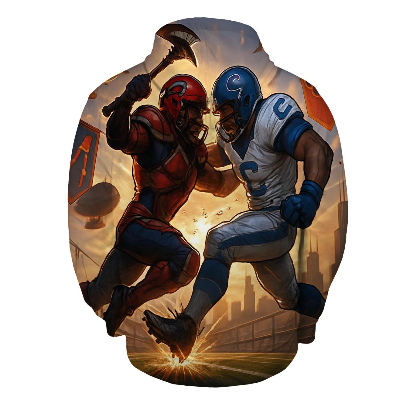 Skyrail Gridiron Duel Braves Versus Cubs designer hoodies