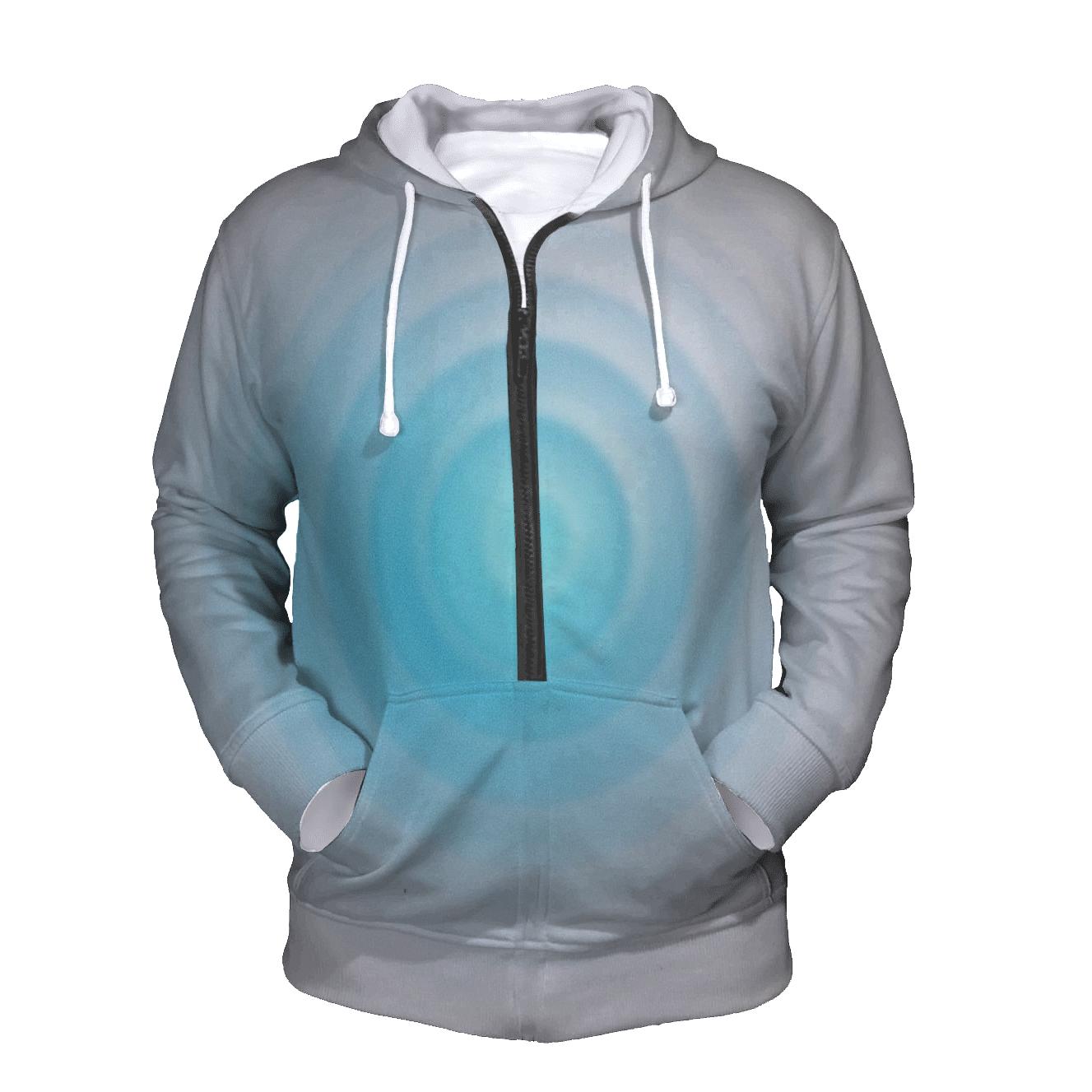 Polar Dawn Ripple Gradient designer hoodies