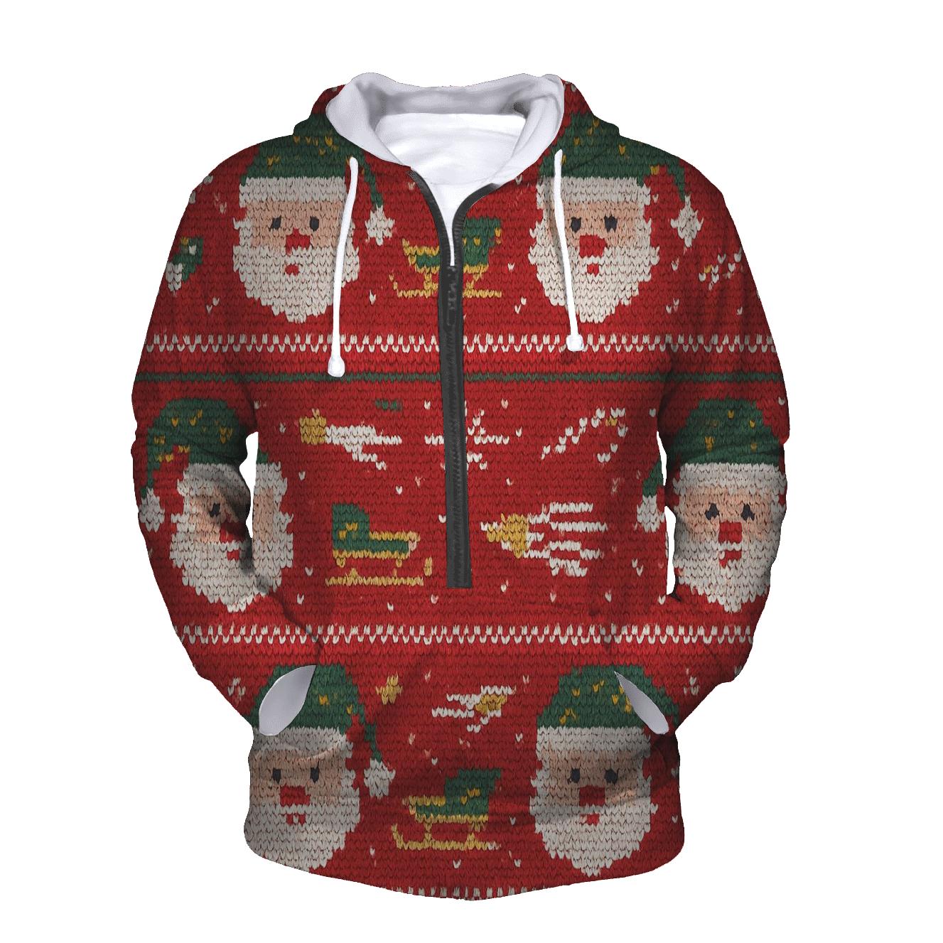 Santa Space Sweater Band Design embroidered hoodies