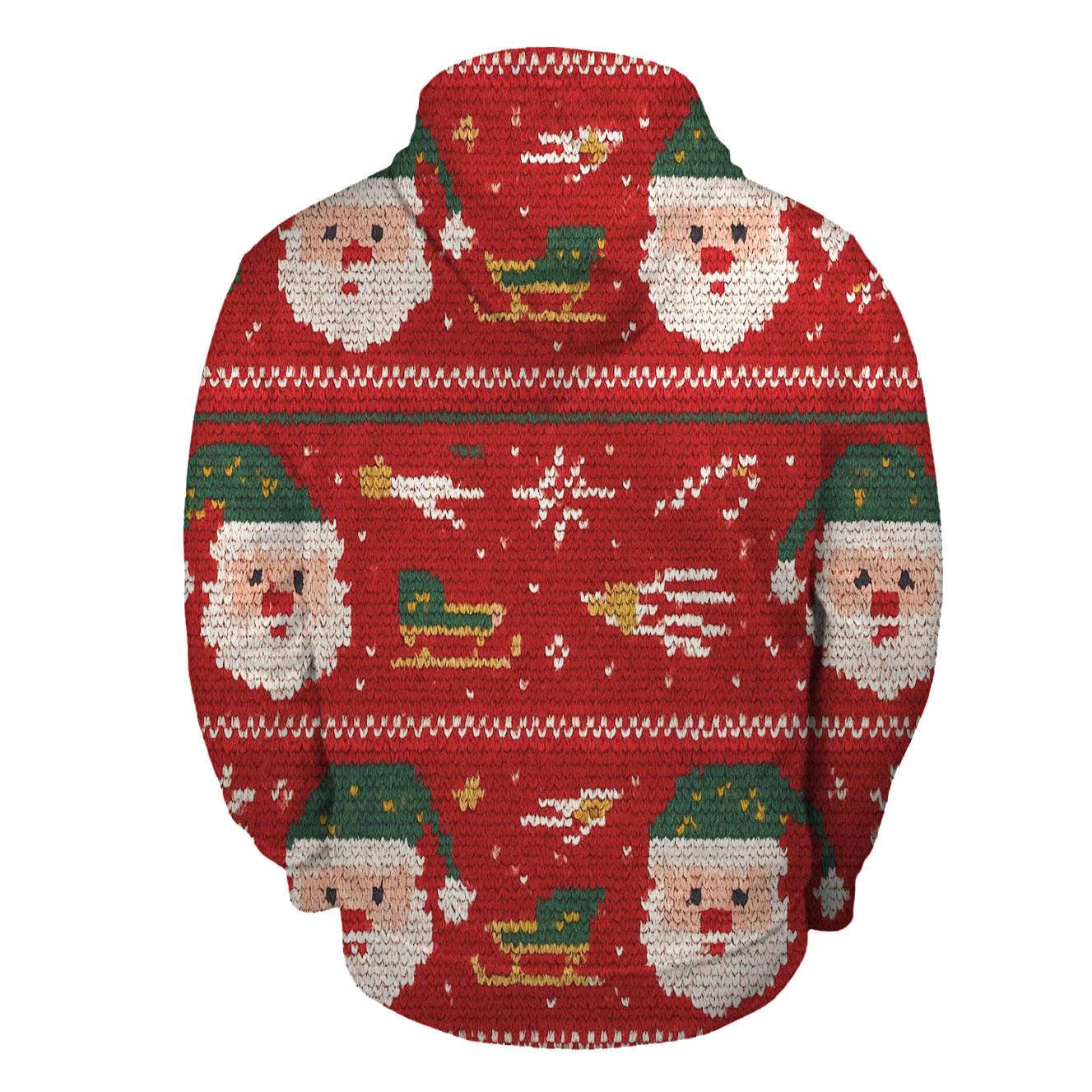 Santa Space Sweater Band Design embroidered hoodies