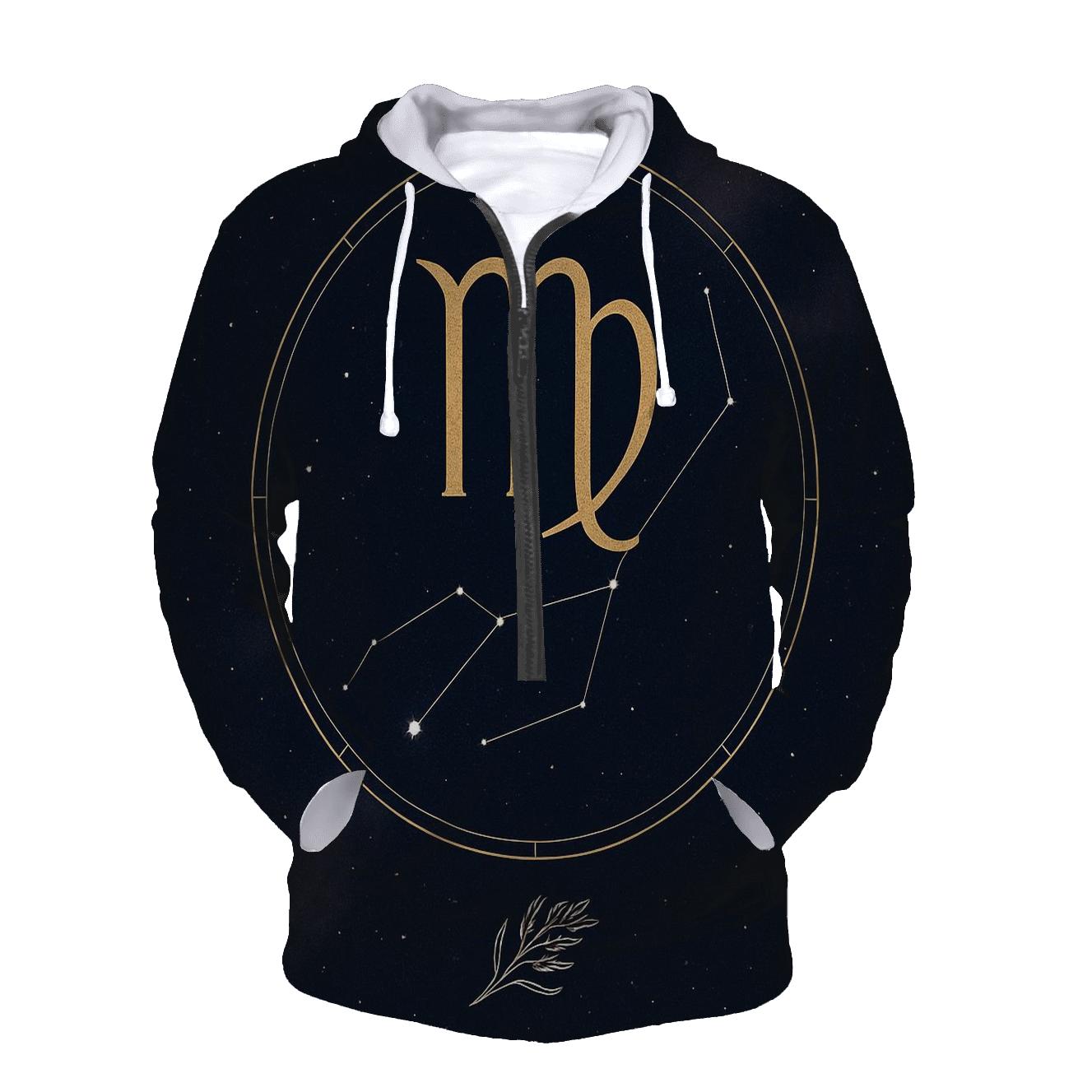 Virgo Spica Harvest Constellation Sigil designer hoodies