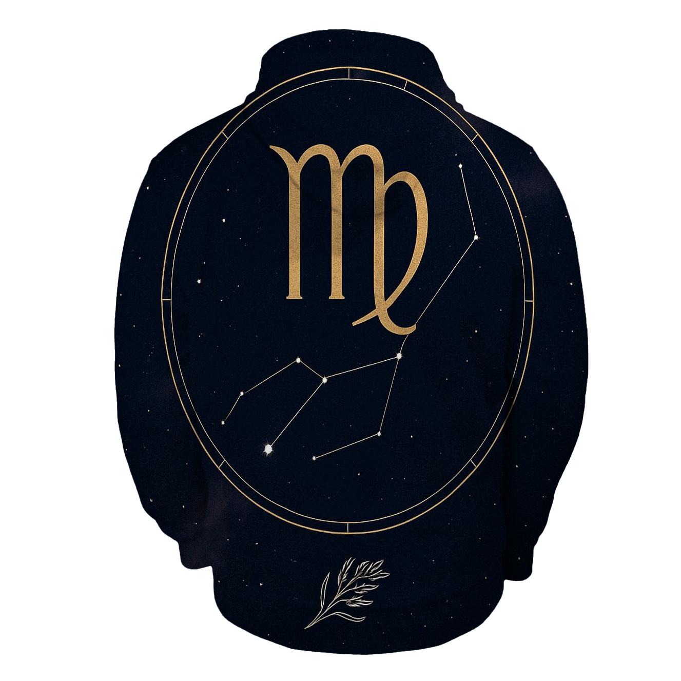 Virgo Spica Harvest Constellation Sigil designer hoodies