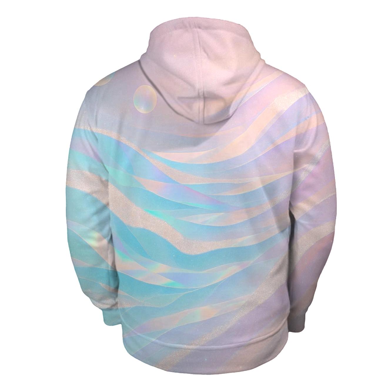 Opaline Prism Tides graphic hoodies