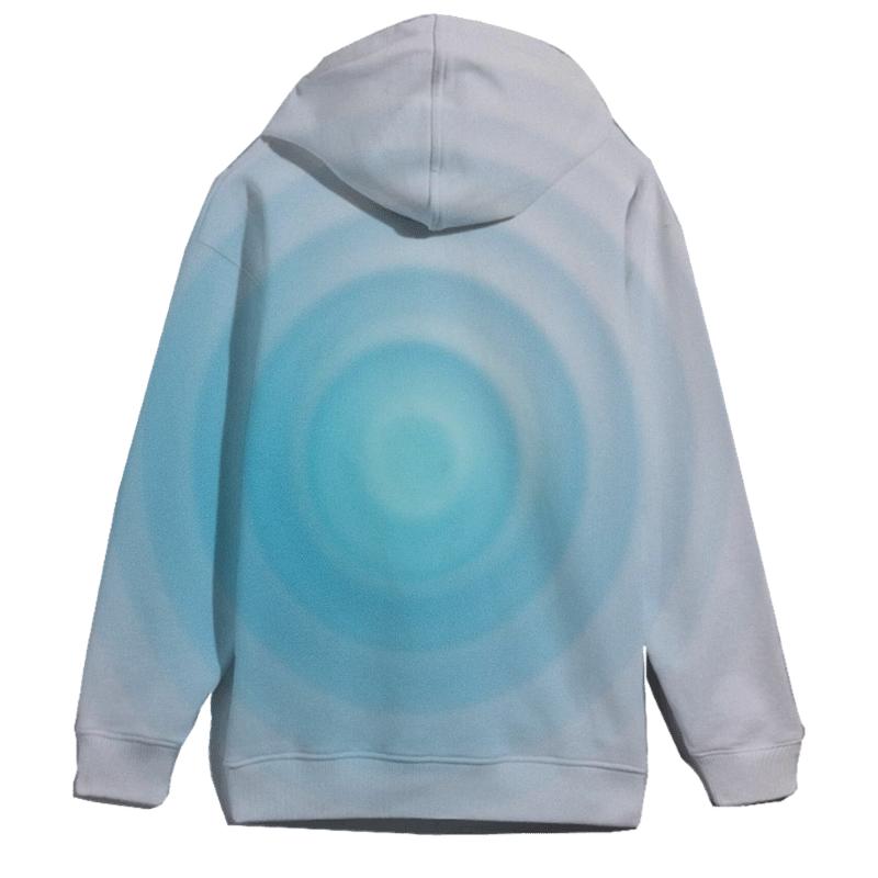 Polar Dawn Ripple Gradient pullover hoodies
