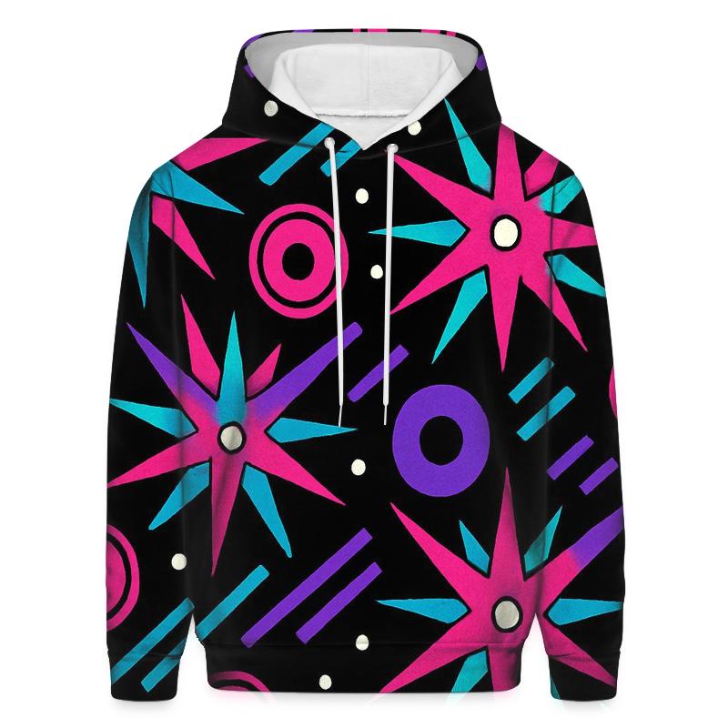 Roller Rink Starburst Tiles graphic hoodies
