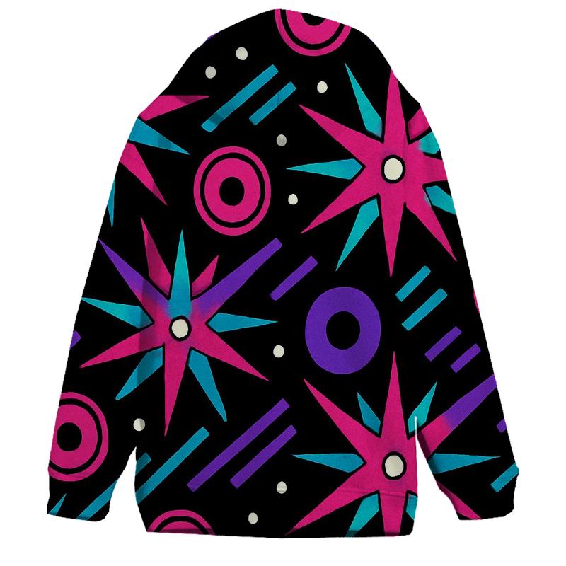 Roller Rink Starburst Tiles graphic hoodies