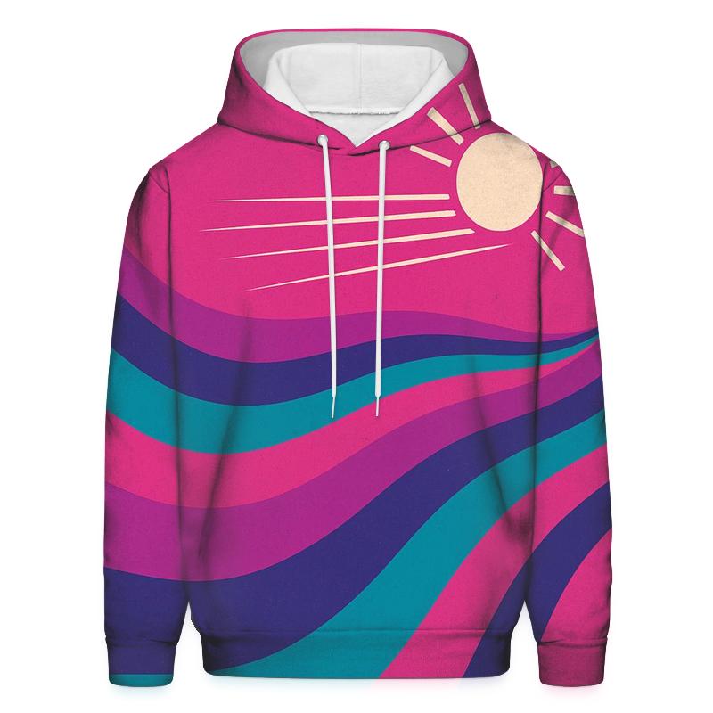 Roller Rink Neon Waves custom hoodies