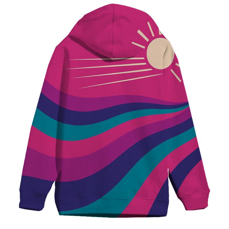 Roller Rink Neon Waves custom hoodies