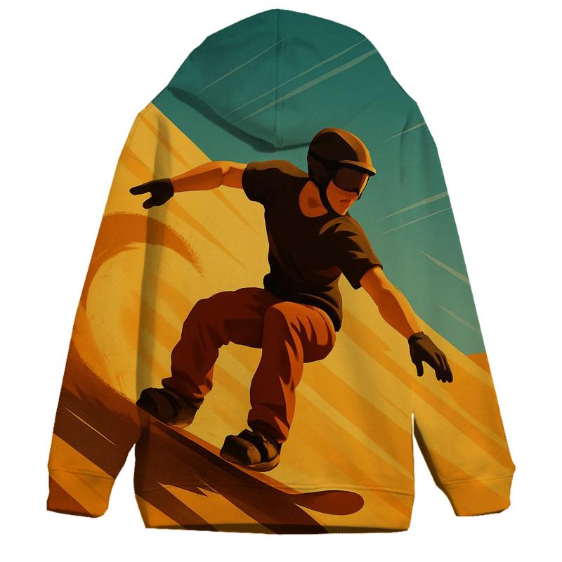 Desert Dunes Sandboard Carve graphic hoodies