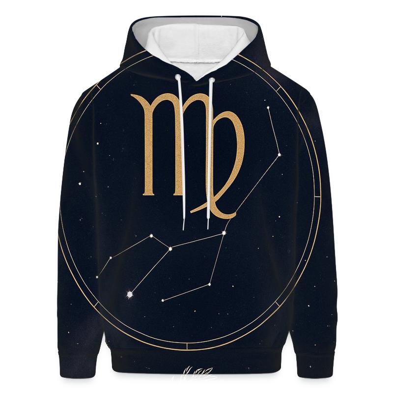 Virgo Spica Harvest Constellation Sigil embroidered hoodies