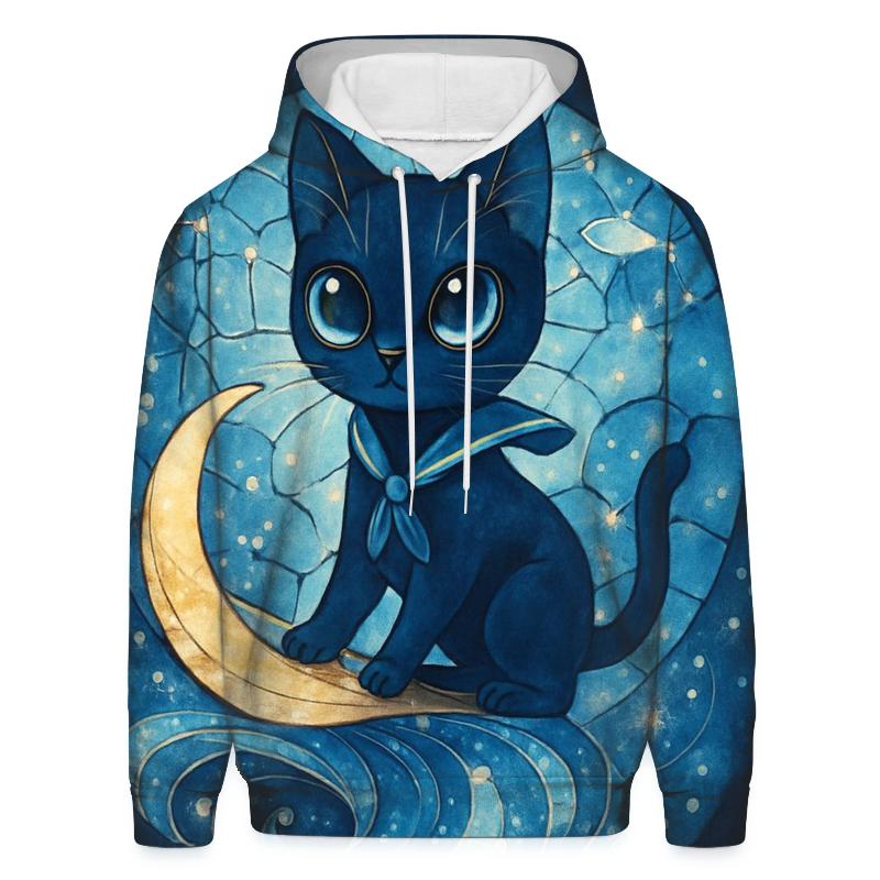 Lunar Tide Glasscat graphic hoodies