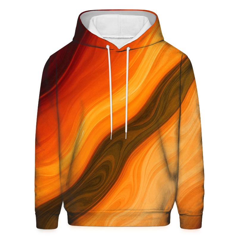 Molten Orchard Flow Gradient embroidered hoodies
