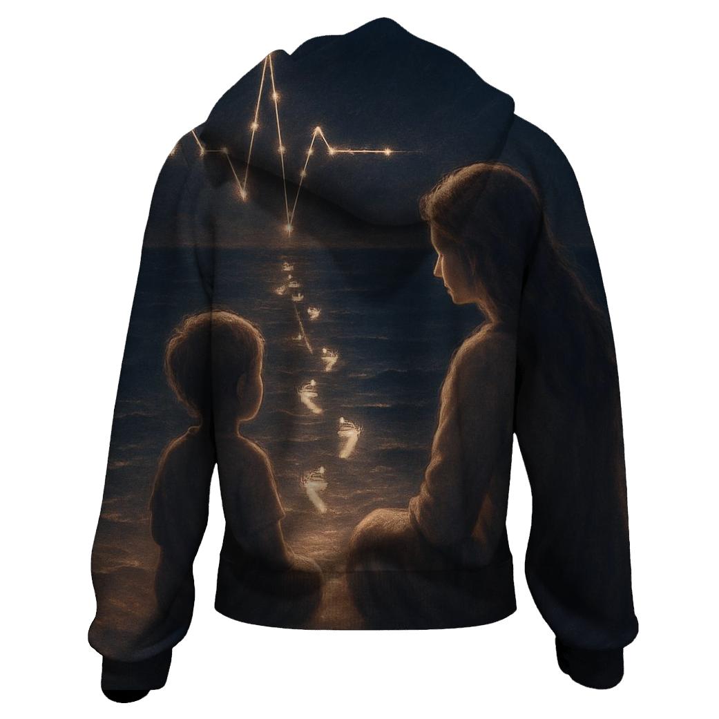 The Heartbeat Map A Mother Draws Before We Can Walk premium hoodies