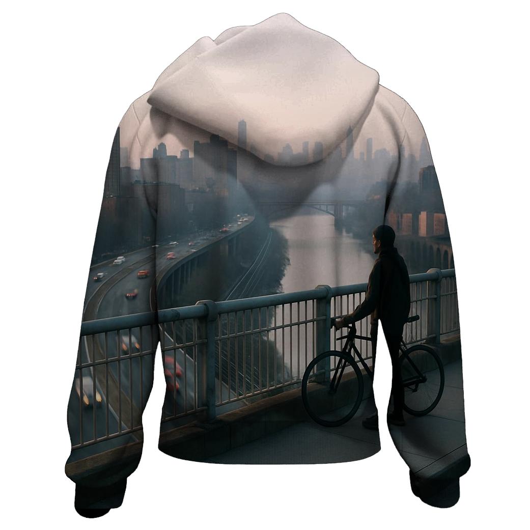 Harlem River Viaduct Morning Haze Over Upper Manhattan hoodies fashion