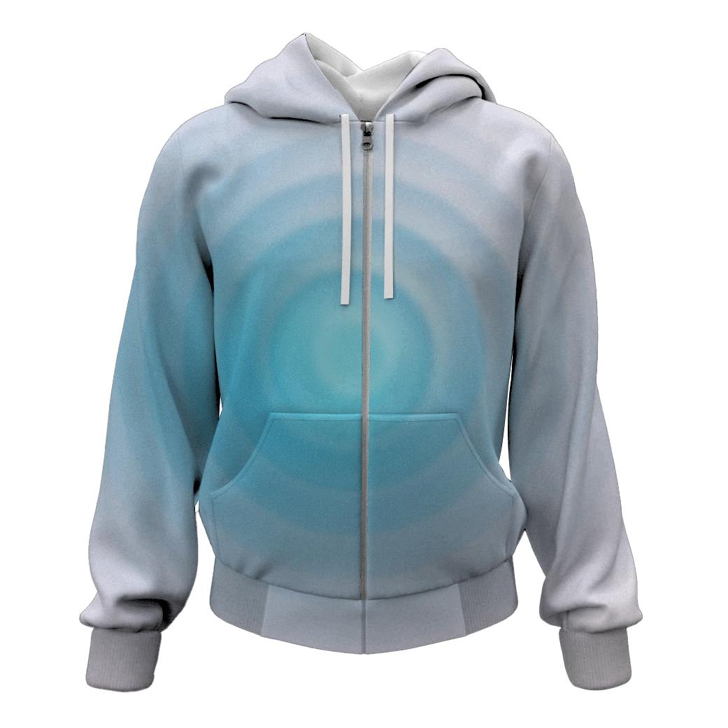 Polar Dawn Ripple Gradient hoodie trends