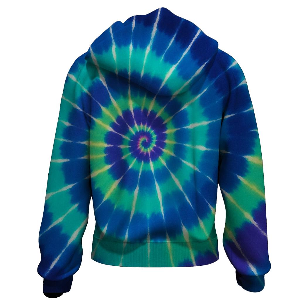 Aurora Spiral Overdye Nebula Whorl custom hoodies