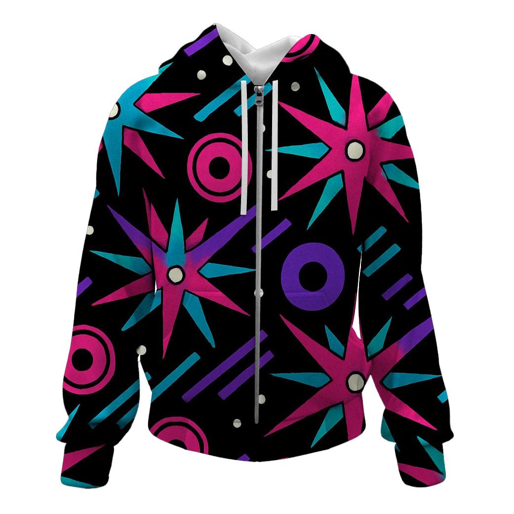 Roller Rink Starburst Tiles designer hoodies