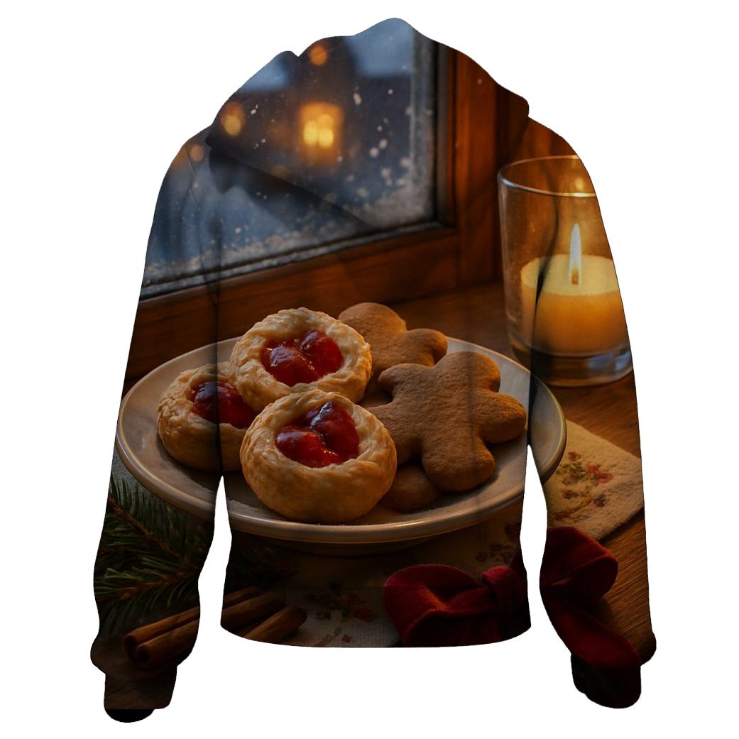 Sugarplum Village Window On A Snowy Night hoodie trends