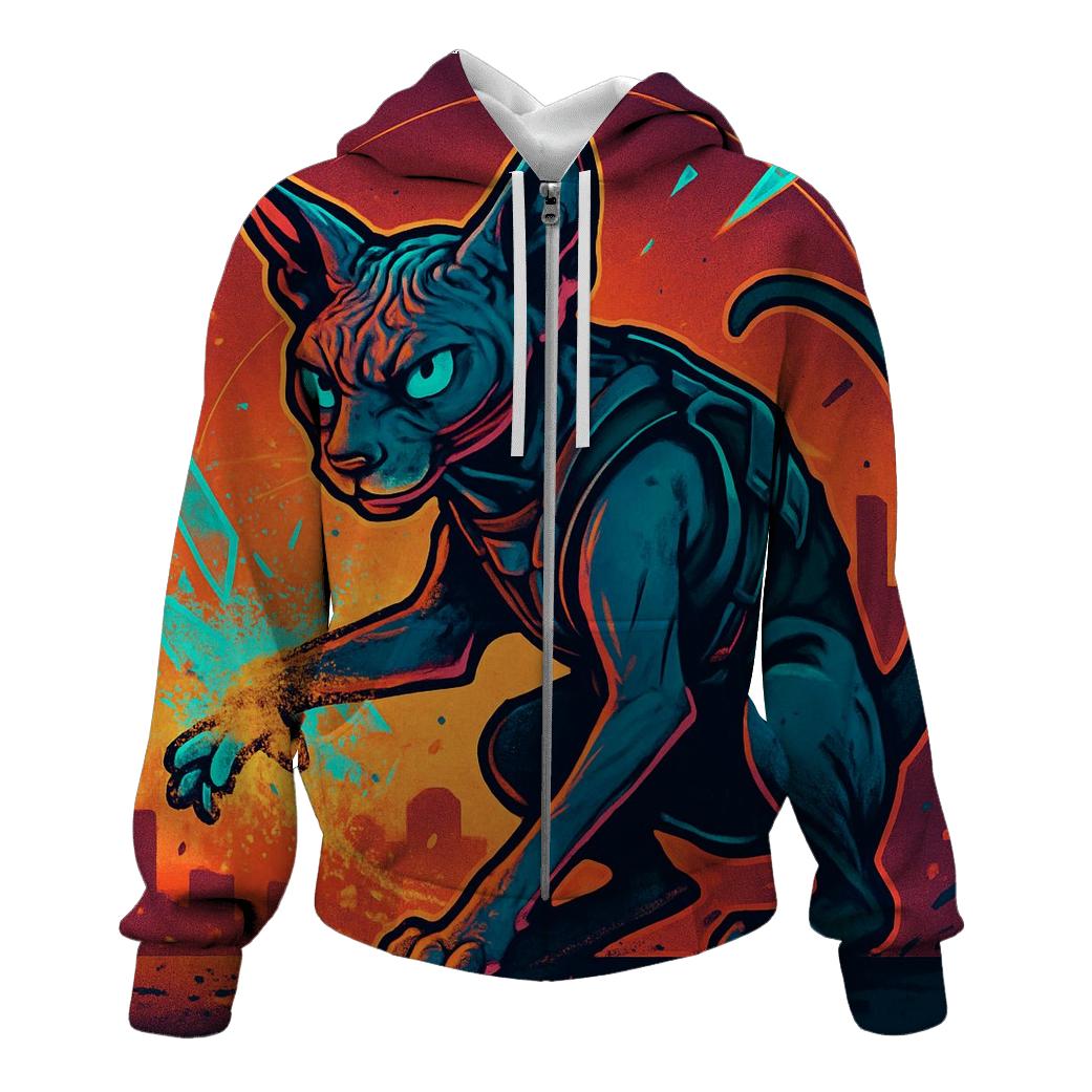 Dune Neon Alleycat Mirage graphic hoodies