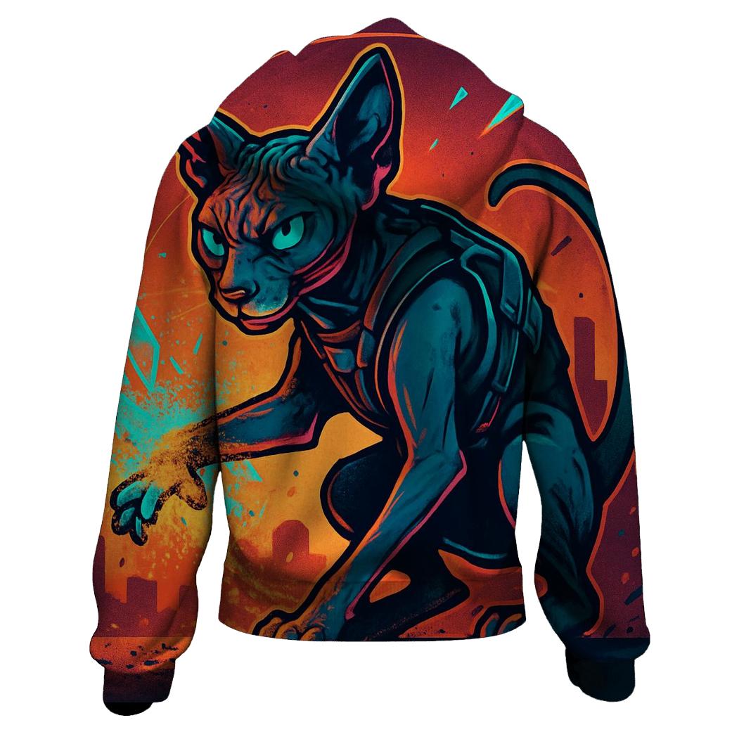 Dune Neon Alleycat Mirage graphic hoodies