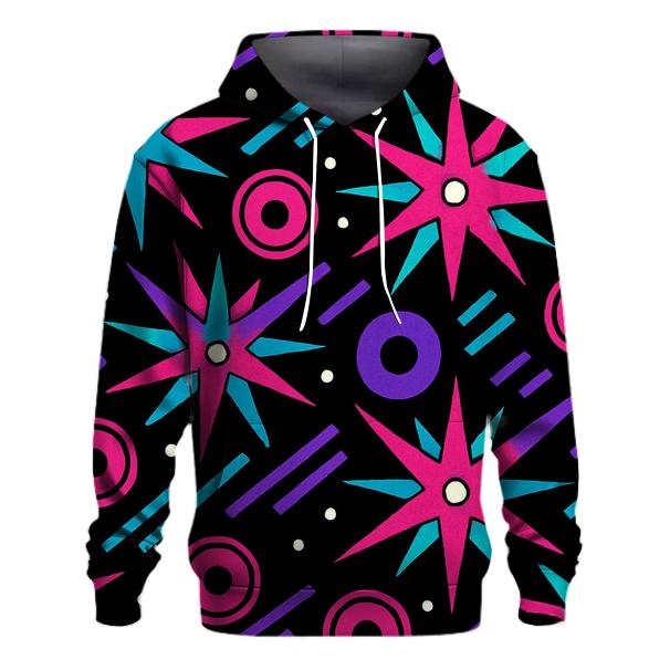 Roller Rink Starburst Tiles heavyweight hoodies